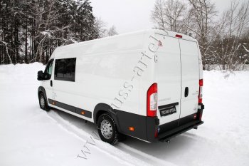 4 599 р. Металлическая защита заднего бампера RA Peugeot Boxer 250 (2006-2014)  с доставкой в г. Горно‑Алтайск. Увеличить фотографию 4