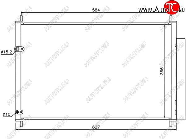 5 999 р. Радиатор кондиционера SAT  Pontiac Vibe AZE, Toyota Vibe (AZE)  с доставкой в г. Горно‑Алтайск