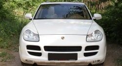 1 599 р. Реснички на фары RA Porsche Cayenne 955 (2002-2006) (Неокрашенные)  с доставкой в г. Горно‑Алтайск. Увеличить фотографию 3