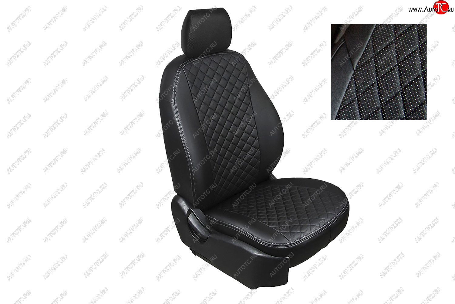 7 549 р. Чехлы Trend Seintex (экокожа/ромб)  Ford Kuga  2 (2013-2016) дорестайлинг  с доставкой в г. Горно‑Алтайск