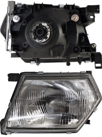 Левая фара передняя SAT (евросвет) Nissan Patrol  5 (1997-2001) Y61 дорестайлинг