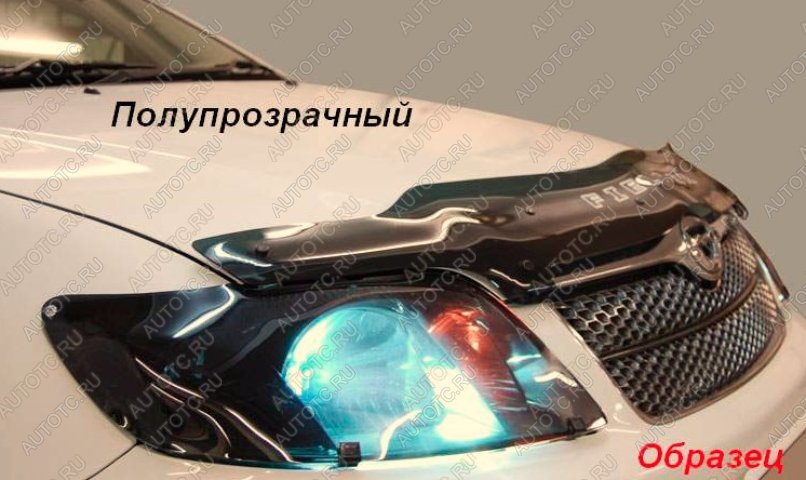 2 099 р. Дефлектор капота CA-Plastiс  Toyota Mark X  X120 (2004-2009) (серия Classic полупрозрачный, Без надписи)  с доставкой в г. Горно‑Алтайск