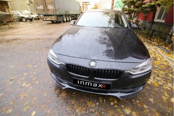 12 999 р. Юбка переднего бампера (Sport,Luxury, SE) INMAX  BMW 3 серия ( F30,  F31) (2015-2018) седан рестайлинг, универсал рестайлинг (неокрашенная)  с доставкой в г. Горно‑Алтайск. Увеличить фотографию 3