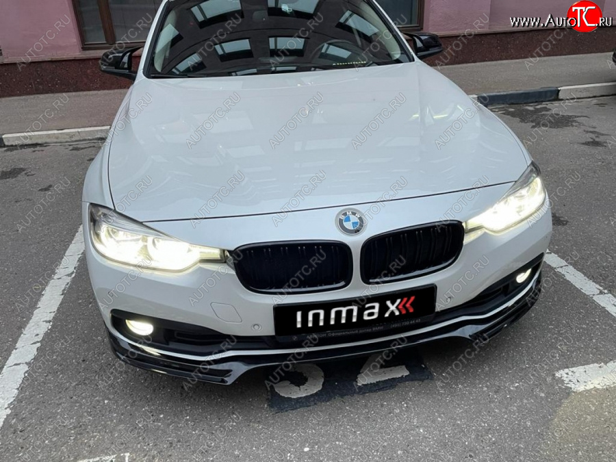 12 999 р. Юбка переднего бампера (Sport,Luxury, SE) INMAX  BMW 3 серия ( F30,  F31) (2015-2018) седан рестайлинг, универсал рестайлинг (неокрашенная)  с доставкой в г. Горно‑Алтайск