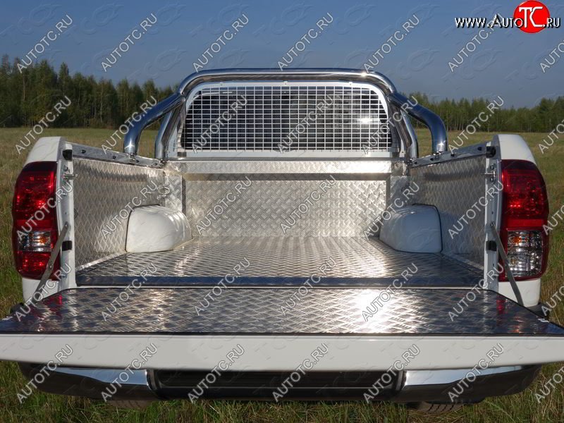 67 999 р. Защита кузова и заднего стекла (нержавейка Ø76,1) ТСС Тюнинг  Toyota Hilux  AN120 (2016-2025) дорестайлинг, 1-ый рестайлинг, 2-ой рестайлинг (для крышки, без надписи)  с доставкой в г. Горно‑Алтайск