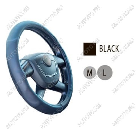 979 р. Оплетка руля (L/39-40 см, экокожа) AUTOLUXE AL-013 Toyota Celica T230 (1999-2006) (черный)  с доставкой в г. Горно‑Алтайск