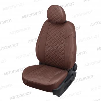 Чехлы на сиденья Ромб (раздел. 40/60 + вырез под подлокот. экокожа) Автопилот  Mazda 3/Axela BK дорестайлинг седан (2003-2006)