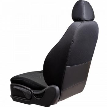 5 949 р. Комплект чехлов для сидений (РЗСиС 60/40 2Г Жаккард) ДУБЛИН Lord Autofashion  Лада Гранта Кросс  2194 (2018-2025) универсал (черный, вставка Прямоугольник черная)  с доставкой в г. Горно‑Алтайск. Увеличить фотографию 5