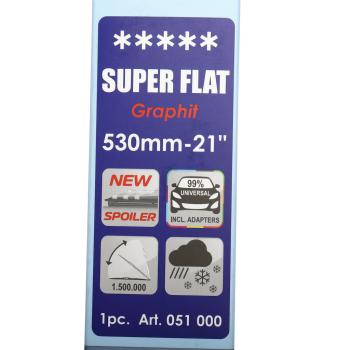 499 р. Щетка стеклоочистителя 530мм беcкаркасная (крепление крючок) Super Flat Graphit ALCA ALCA 051000  с доставкой в г. Горно‑Алтайск. Увеличить фотографию 5