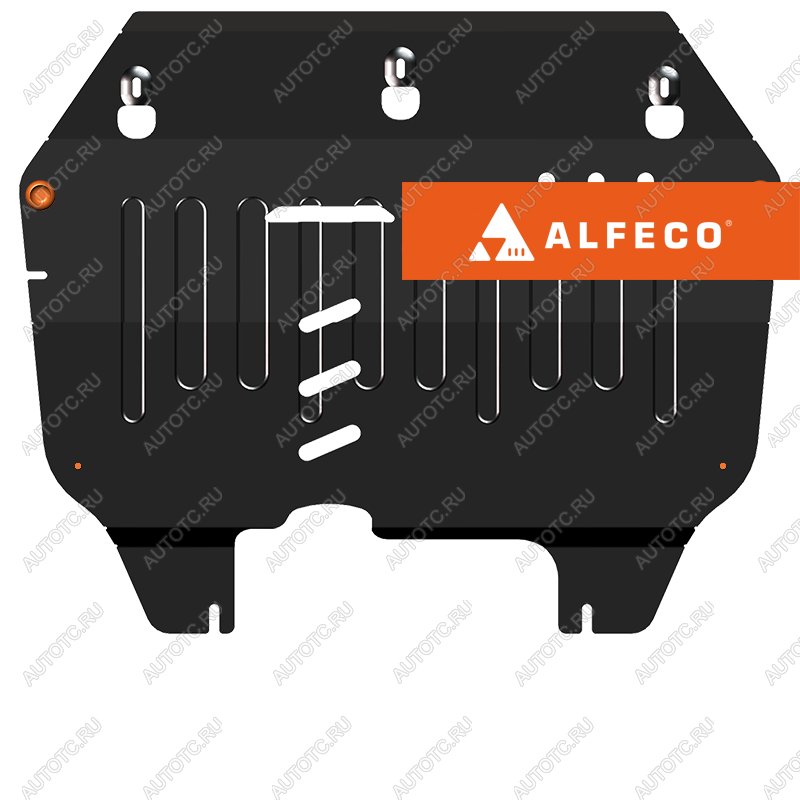 10 799 р. Защита картера и КПП рынок (Южной Кореи)(V-1,0 CVT) ALFECO  Chevrolet Spark  4 M400 (2018-2022) хэтчбэк 3 дв. рестайлинг (алюминий 3 мм)  с доставкой в г. Горно‑Алтайск