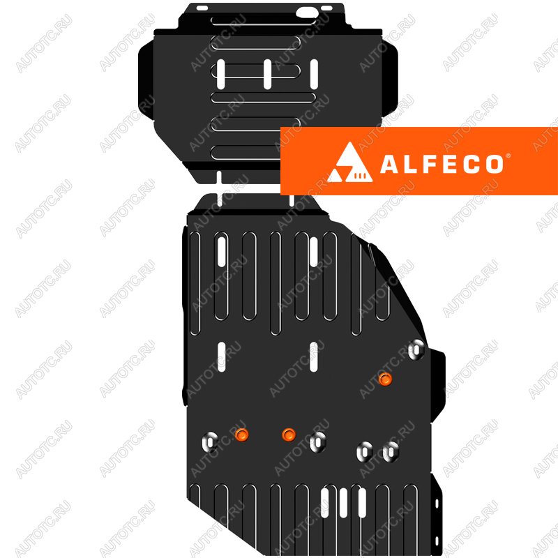 7 599 р. Комплект защиты (редуктор переднего моста, кпп и РК (2 части)) ALFECO   (сталь 2 мм)  с доставкой в г. Горно‑Алтайск