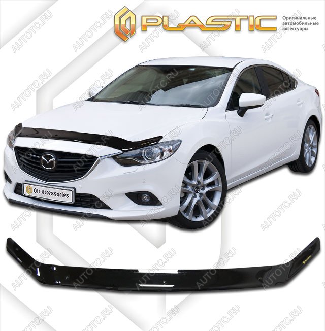 2 799 р. Дефлектор капотаClassic черныйMazda6 седан2012–н.в. GJ  с доставкой в г. Горно‑Алтайск