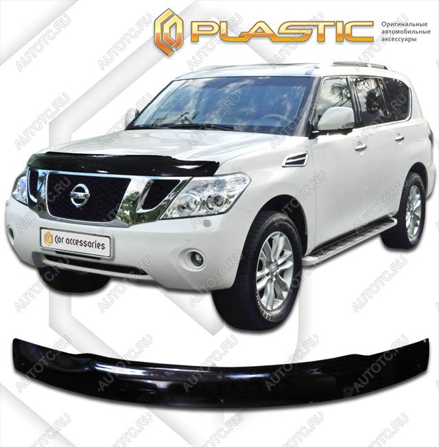3 399 р. Дефлектор капота (exclusive)Classic черныйNissanPatrol VI поколение, джипsuv 5 дв.2011–2017Y62  с доставкой в г. Горно‑Алтайск
