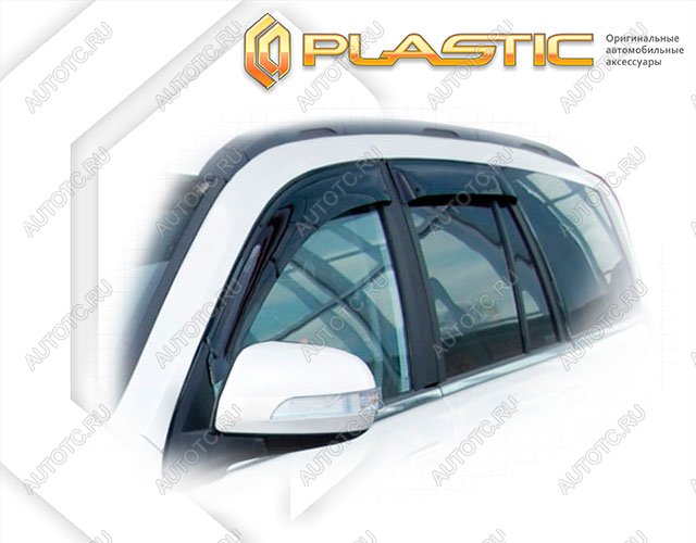 3 079 р. Ветровики дверей Classic полупрозрачный CA Plastic на Great Wall Hover H3  2009–н.в.  с доставкой в г. Горно‑Алтайск