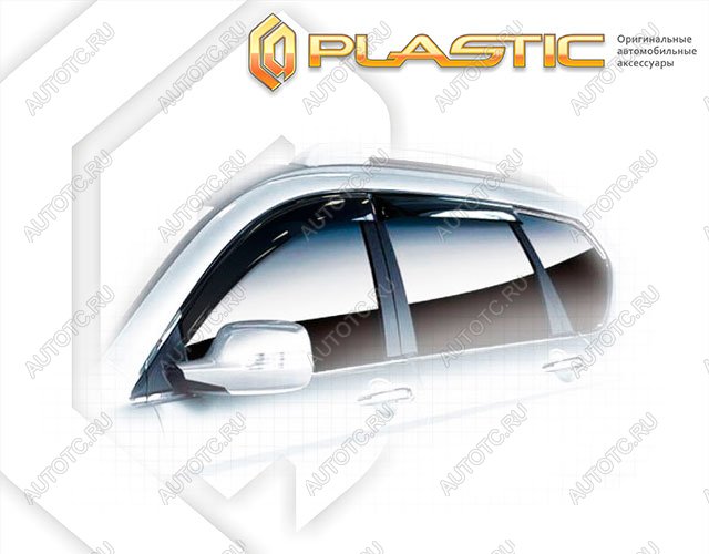 2 799 р. Ветровики дверей Classic полупрозрачный CA Plastic на Great Wall Hover H6  2011–н.в.  с доставкой в г. Горно‑Алтайск
