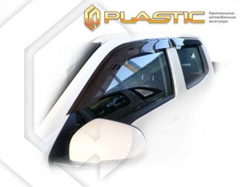 2 699 р. Ветровики дверей Classic полупрозрачный CA Plastic на Great Wall Wingle 7 2018–н.в.  с доставкой в г. Горно‑Алтайск. Увеличить фотографию 1
