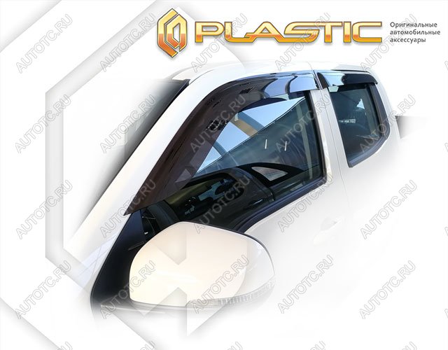 2 699 р. Ветровики дверей Classic полупрозрачный CA Plastic на Great Wall Wingle 7 2018–н.в.  с доставкой в г. Горно‑Алтайск