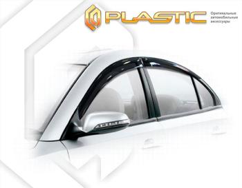 2 699 р. Ветровики дверей Classic полупрозрачный CA Plastic на Haima 3  2011-2013  с доставкой в г. Горно‑Алтайск. Увеличить фотографию 1