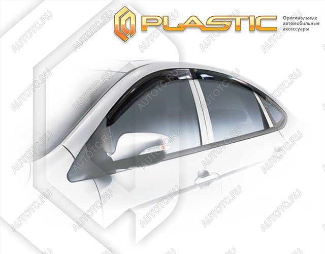 2 799 р. Ветровики дверей Classic полупрозрачный CA Plastic на Haima M3  2014–н.в.  с доставкой в г. Горно‑Алтайск