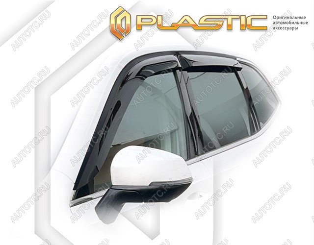 2 969 р. Ветровики дверей Classic полупрозрачный CA Plastic на Haval H6 III поколение, джип/suv 5 дв., рынок Китая 2020 - 2024  с доставкой в г. Горно‑Алтайск