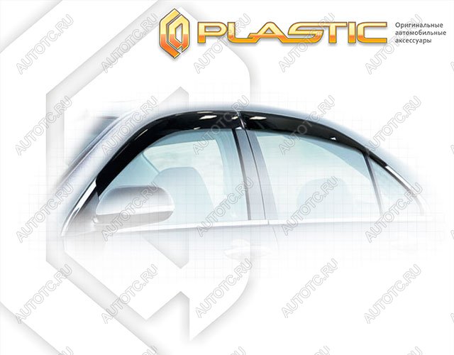 2 799 р. Ветровики дверей Classic полупрозрачный CA Plastic на Honda Accord  2002-2006  с доставкой в г. Горно‑Алтайск