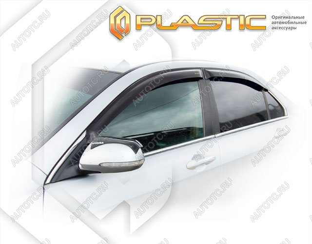 2 799 р. Ветровики дверей Classic полупрозрачный CA Plastic на Honda Accord  2006-2008  с доставкой в г. Горно‑Алтайск