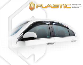 2 799 р. Ветровики дверей Classic полупрозрачный CA Plastic на Honda Accord  2008-2012  с доставкой в г. Горно‑Алтайск. Увеличить фотографию 1