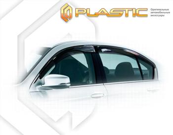 3 079 р. Ветровики дверей Classic полупрозрачный CA Plastic на Honda Accord IX поколение, седан 2012 –  2016  с доставкой в г. Горно‑Алтайск. Увеличить фотографию 1
