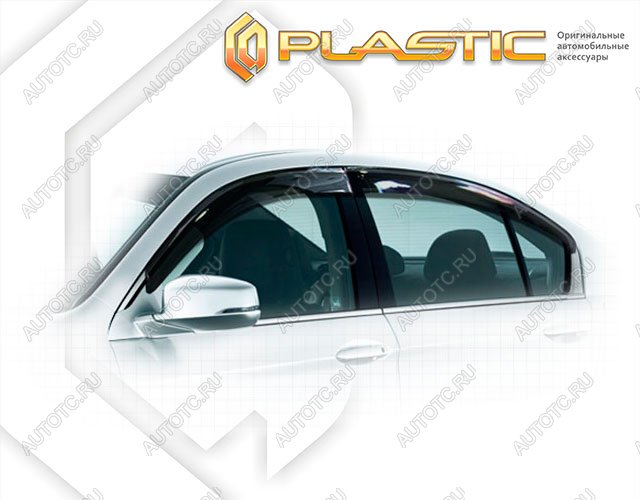 3 079 р. Ветровики дверей Classic полупрозрачный CA Plastic на Honda Accord IX поколение, седан 2012 –  2016  с доставкой в г. Горно‑Алтайск