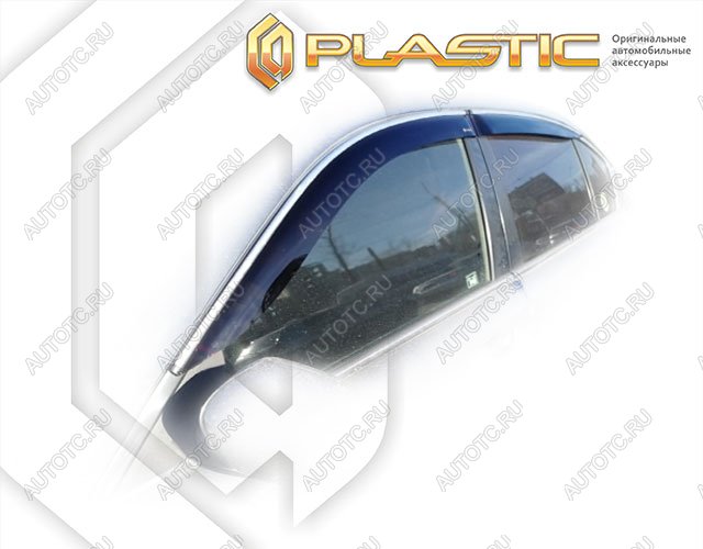 2 799 р. Ветровики дверей Classic полупрозрачный CA Plastic на Honda Accord  2008-2012  с доставкой в г. Горно‑Алтайск