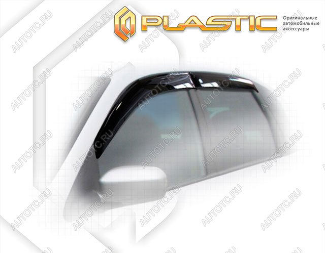2 799 р. Ветровики дверей Classic полупрозрачный CA Plastic на Honda Civic хэтчбэк 2000-2005  с доставкой в г. Горно‑Алтайск