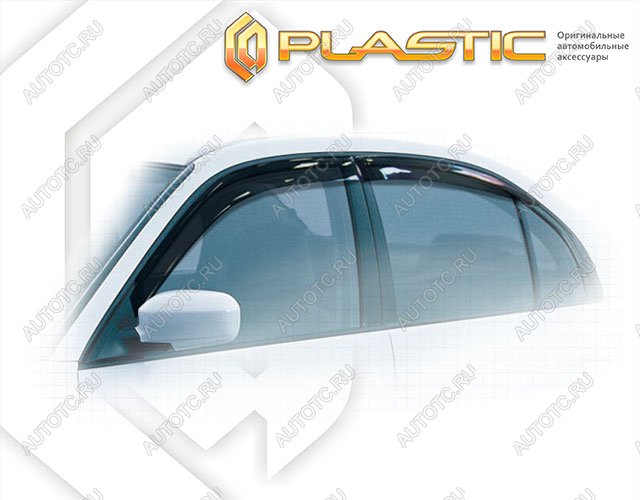2 699 р. Ветровики дверей Classic полупрозрачный CA Plastic на Honda Civic седан 2001-2003  с доставкой в г. Горно‑Алтайск