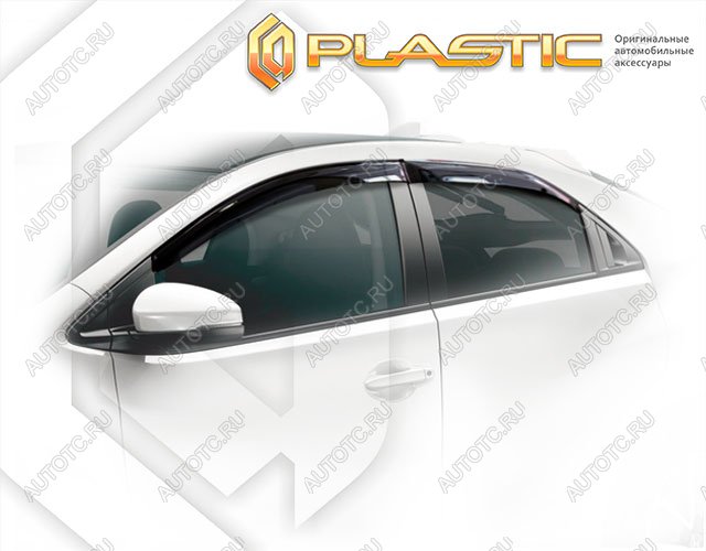 2 799 р. Ветровики дверей Classic полупрозрачный CA Plastic на Honda Civic 5D  2012–н.в.  с доставкой в г. Горно‑Алтайск