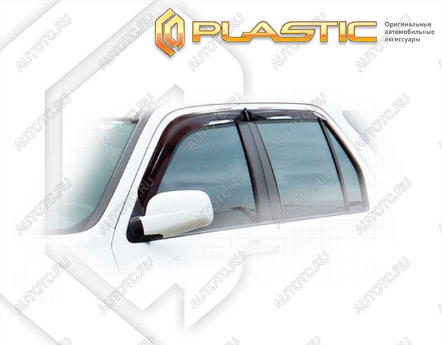 2 799 р. Ветровики дверей Classic полупрозрачный CA Plastic на Honda CR-V  2001-2006  с доставкой в г. Горно‑Алтайск