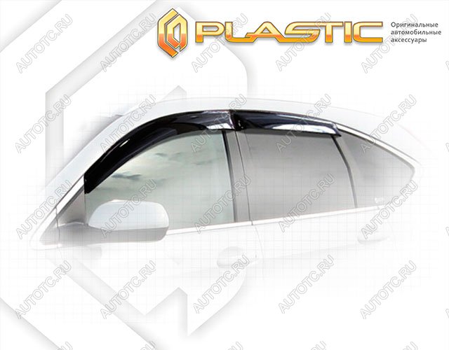 2 969 р. Ветровики дверей Classic полупрозрачный CA Plastic на Honda CR-V  2012–2017  с доставкой в г. Горно‑Алтайск