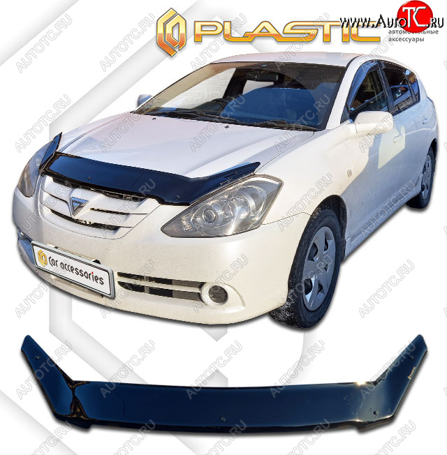 2 079 р. Дефлектор капота CA-Plastic  Toyota Caldina  T240 (2005-2007) универсал рестайлинг (classic черный, без надписи)  с доставкой в г. Горно‑Алтайск