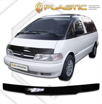 Дефлектор капота CA-Plastic Toyota (Тойота) Estima Emina (Эстима)  XR10, XR20 (1992-1999) XR10, XR20 минивэн дорестайлинг, минивэн 1-ый рестайлинг, минивэн 2-ой рестайлинг