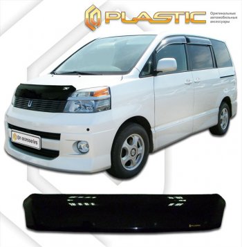 1 999 р. Дефлектор капота CA-Plastic Toyota Voxy минивэн R60 дорестайлинг (2001-2004) (серия Сlassic черный, без надписи)  с доставкой в г. Горно‑Алтайск. Увеличить фотографию 2