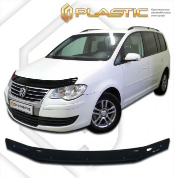 Дефлектор капота CA-Plastic Volkswagen (Волксваген) Touran (Туран)  1T (2006-2010) 1T 1-ый рестайлинг минивэн