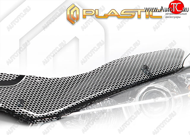 2 299 р.  Дефлектор капота CA-Plastic  Toyota Voxy  минивэн (2017-2021) R80 рестайлинг (Серия Art черная)  с доставкой в г. Горно‑Алтайск