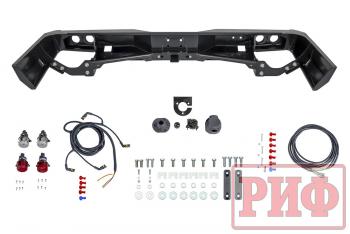 89 019 р. Бампер РИФ силовой задний Toyota Land Cruiser 76 2007+ с квадратом под фаркоп и фонарями РИФ rif076-21150  с доставкой в г. Горно‑Алтайск. Увеличить фотографию 2