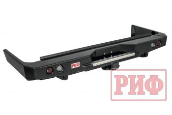89 019 р. Бампер РИФ силовой задний Toyota Land Cruiser 76 2007+ с квадратом под фаркоп и фонарями РИФ rif076-21150  с доставкой в г. Горно‑Алтайск. Увеличить фотографию 1