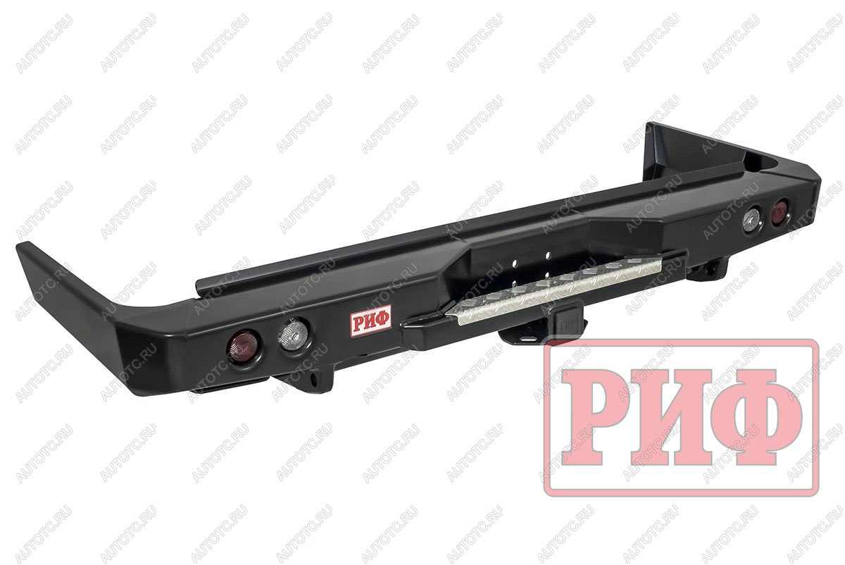 89 019 р. Бампер РИФ силовой задний Toyota Land Cruiser 76 2007+ с квадратом под фаркоп и фонарями РИФ rif076-21150  с доставкой в г. Горно‑Алтайск