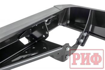 89 019 р. Бампер РИФ силовой задний Toyota Land Cruiser 76 2007+ с квадратом под фаркоп и фонарями РИФ rif076-21150  с доставкой в г. Горно‑Алтайск. Увеличить фотографию 8