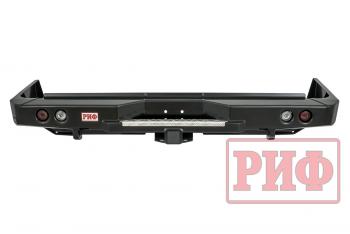 89 019 р. Бампер РИФ силовой задний Toyota Land Cruiser 76 2007+ с квадратом под фаркоп и фонарями РИФ rif076-21150  с доставкой в г. Горно‑Алтайск. Увеличить фотографию 4