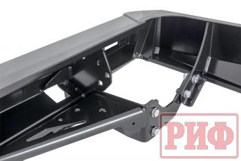 114 109 р. Бампер РИФ силовой задний Toyota Land Cruiser 76 2007+ с квадратом под фаркоп, калиткой и фонарями РИФ rif076-21125  с доставкой в г. Горно‑Алтайск. Увеличить фотографию 14