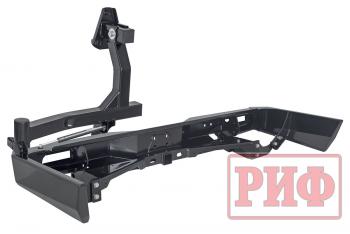 114 109 р. Бампер РИФ силовой задний Toyota Land Cruiser 76 2007+ с квадратом под фаркоп, калиткой и фонарями РИФ rif076-21125  с доставкой в г. Горно‑Алтайск. Увеличить фотографию 9