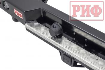 75 709 р. Бампер РИФ силовой задний Toyota Land Cruiser 78 2007+ с квадратом под фаркоп и фонарями РИФ rif078-21150  с доставкой в г. Горно‑Алтайск. Увеличить фотографию 5
