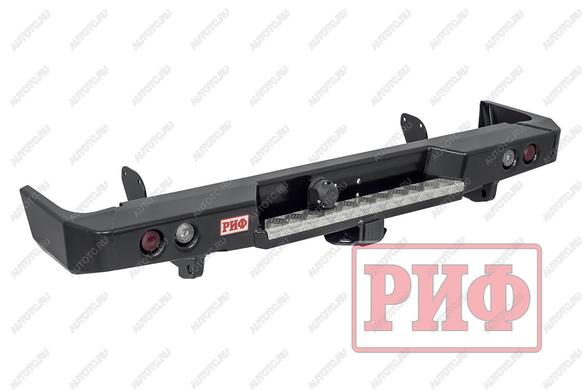 75 709 р. Бампер РИФ силовой задний Toyota Land Cruiser 78 2007+ с квадратом под фаркоп и фонарями РИФ rif078-21150  с доставкой в г. Горно‑Алтайск