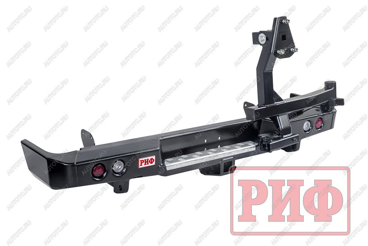 100 649 р. Бампер РИФ силовой задний Toyota Land Cruiser 78 2007+ с квадратом под фаркоп, калиткой и фонарями РИФ rif078-21125  с доставкой в г. Горно‑Алтайск
